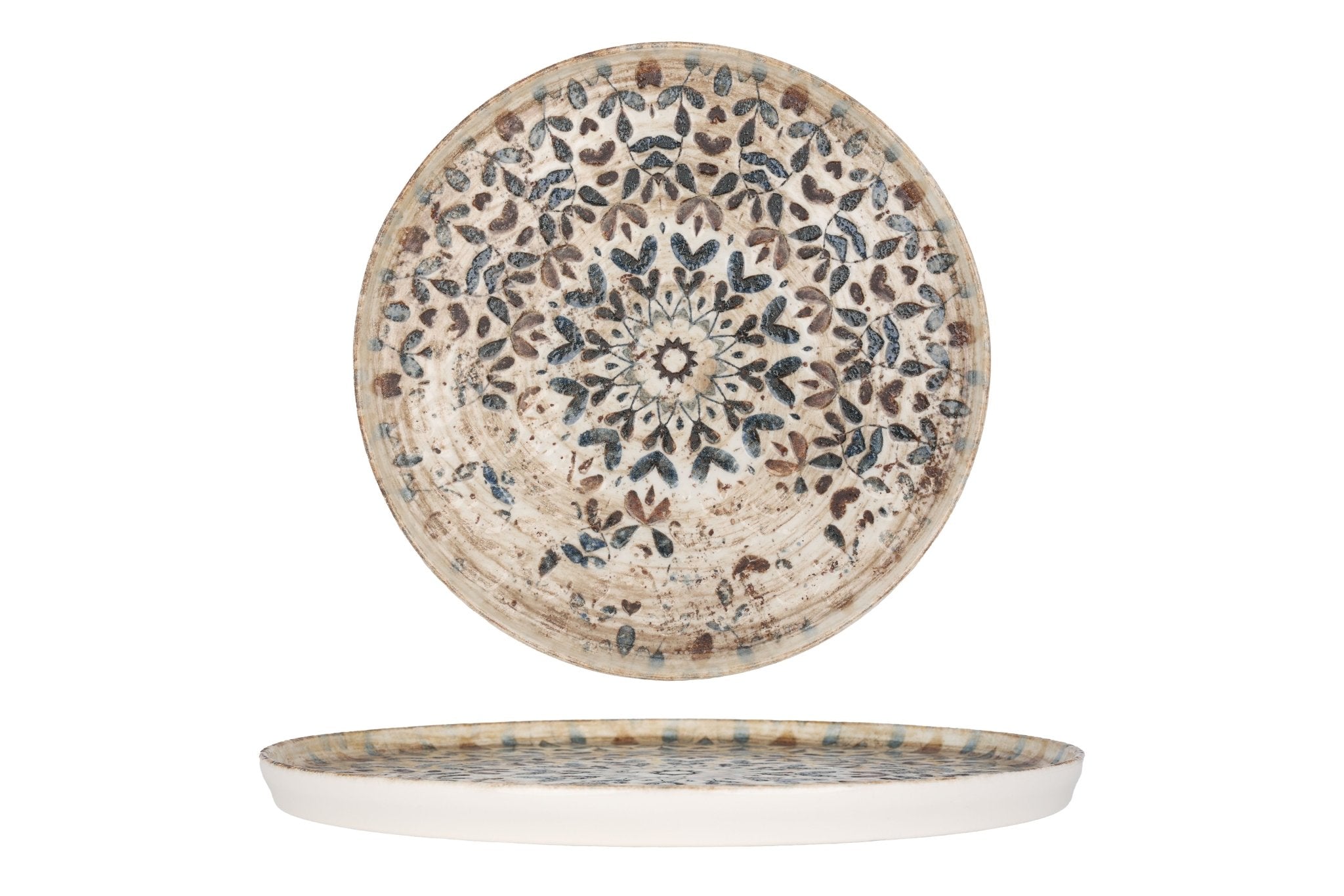 Rinart Dinerbord - Aztec - Porselein - 26 cm - set van 6