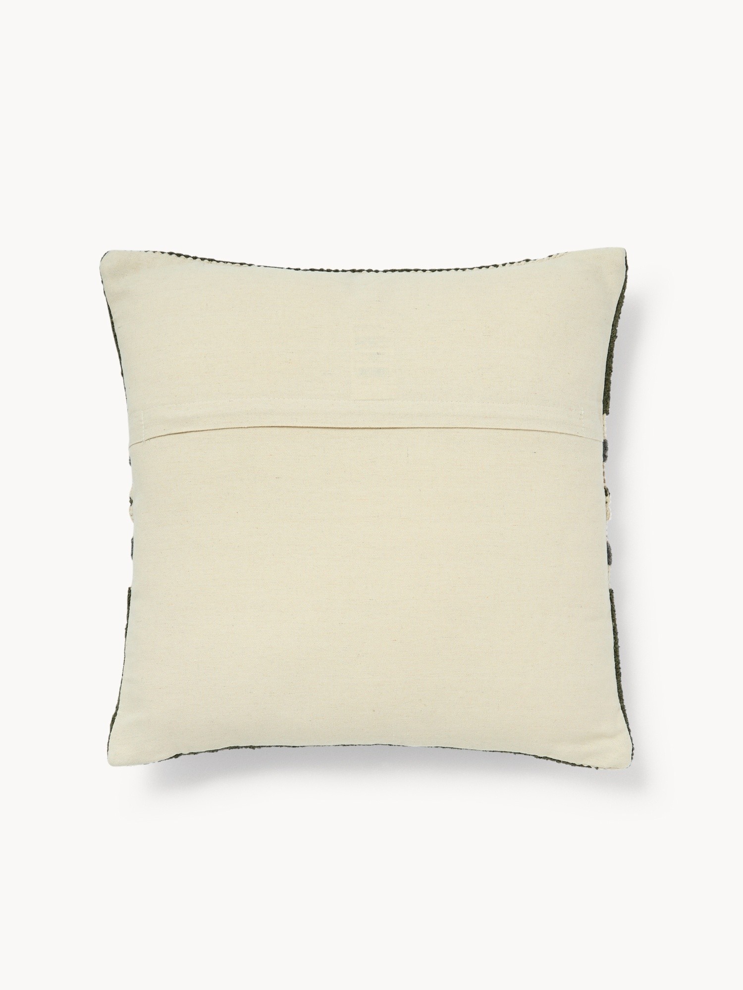 Cuscino in ciniglia di cotone con treccia 45x45cm - Prezzo di lancio