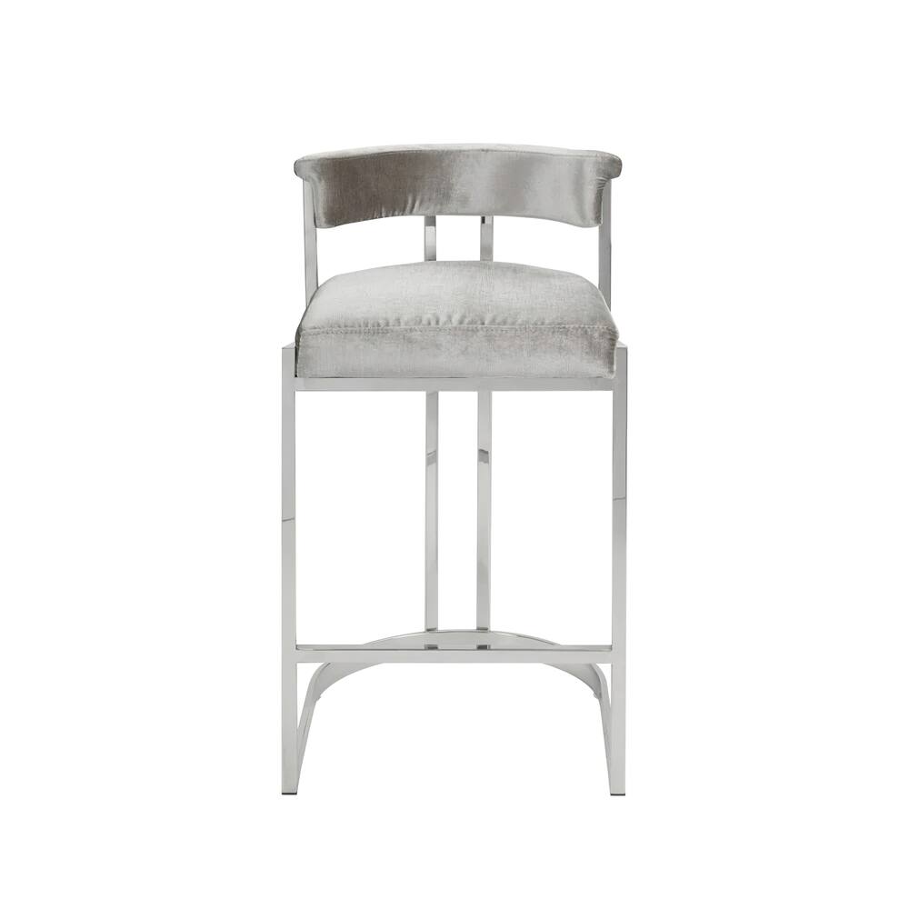 Home Gear Modern Urban Velvet Counter Stool