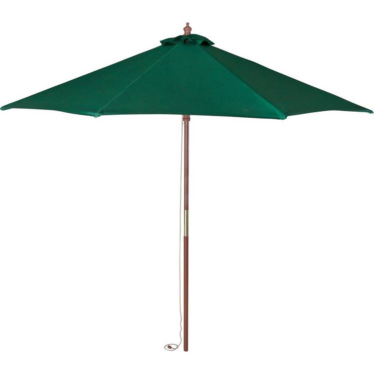Habitat 2m Water Repellent Garden Parasol - Green