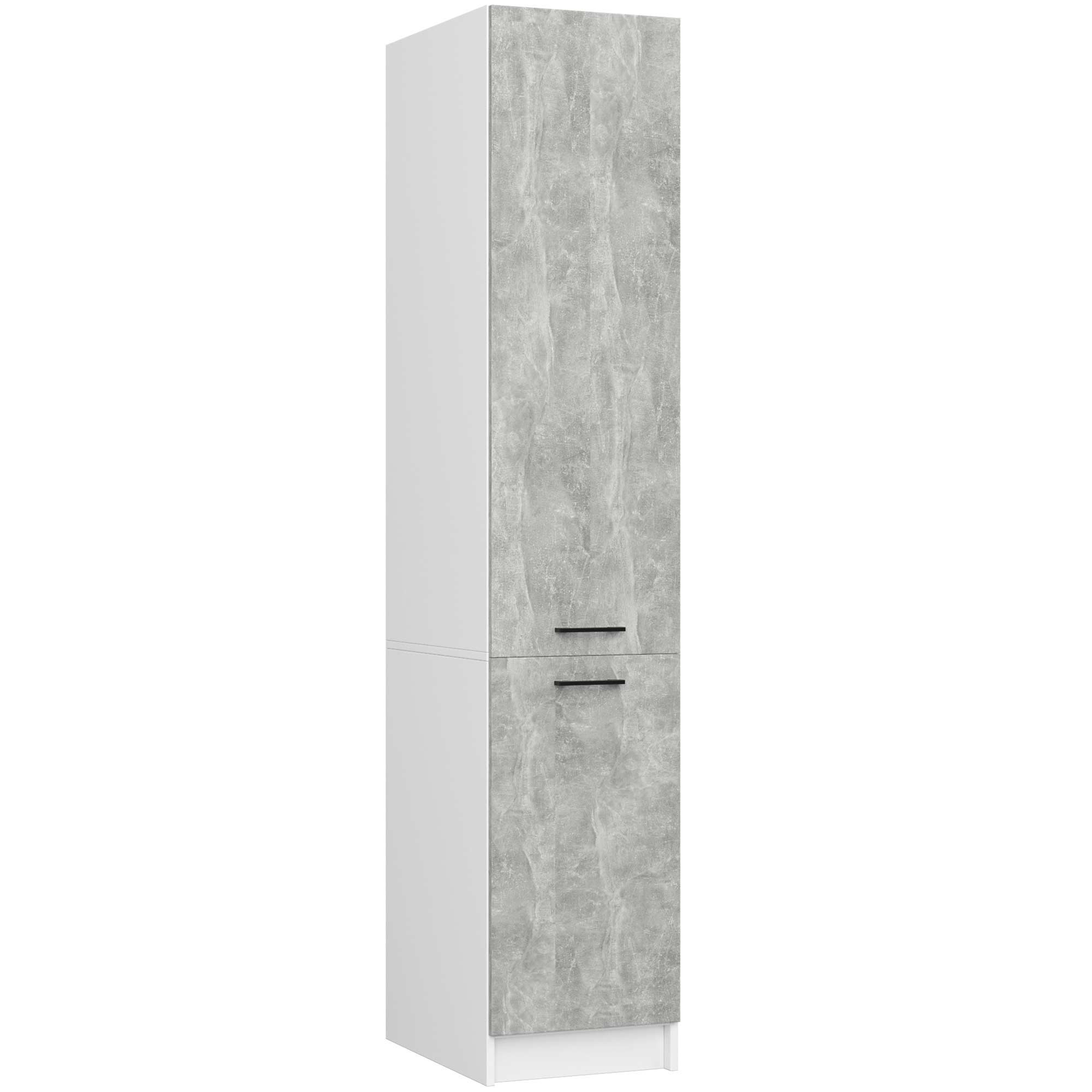 Słupek kuchenny OLIWIA Biały, Beton 40x57x205 cm