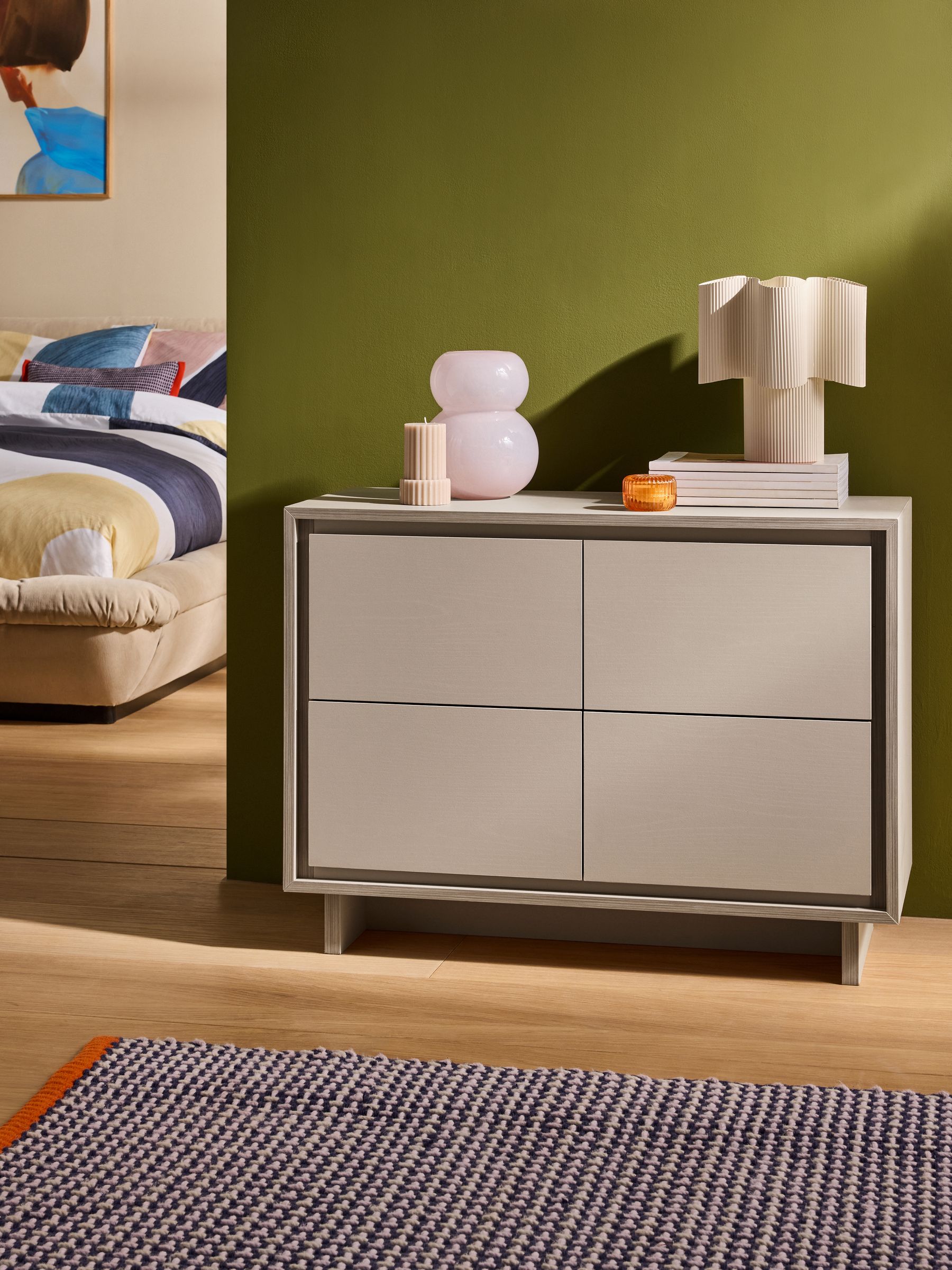 Kaci Regular Chest in Natural Greige Wood Effect