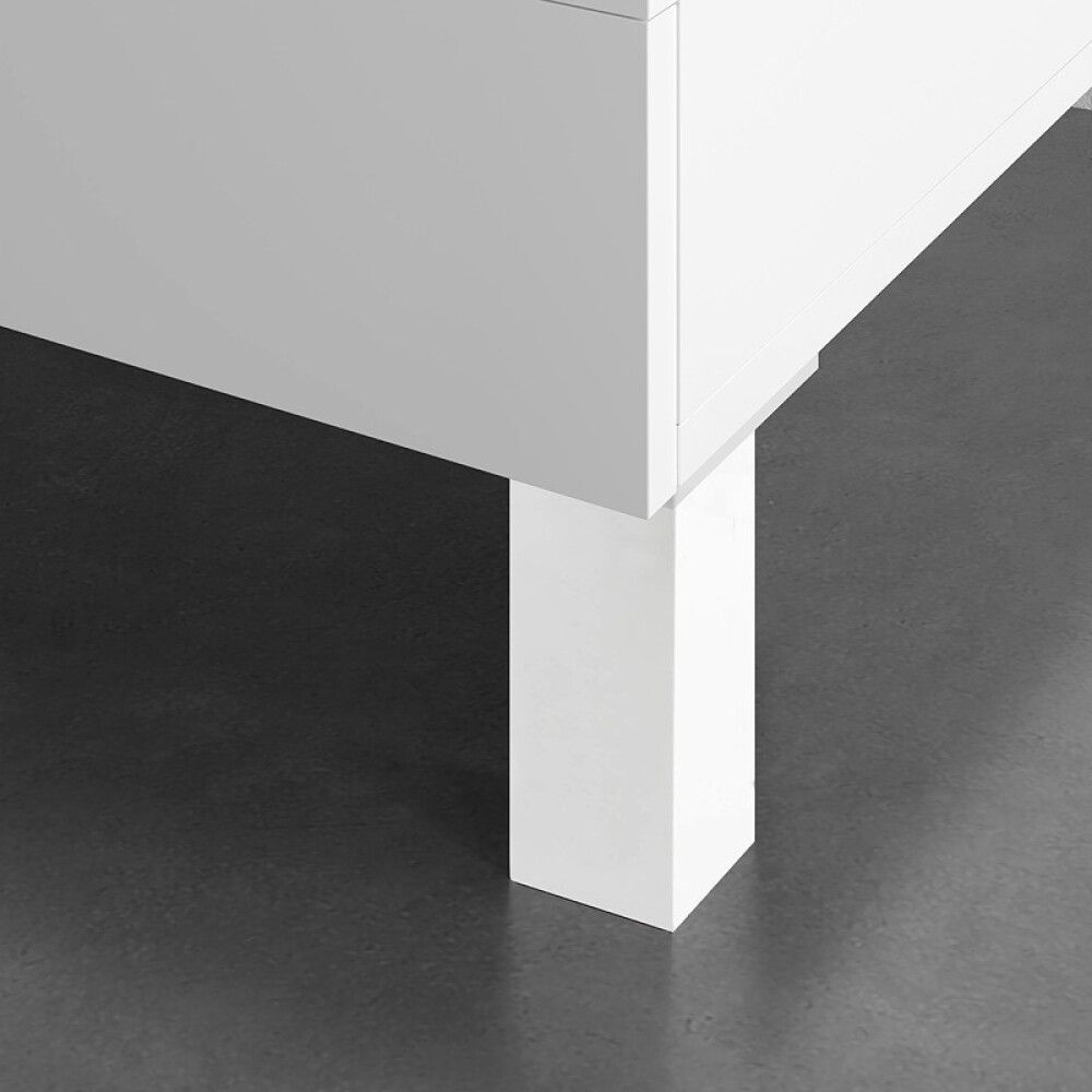 MØBELBEN REI ABS-PLAST 40X40X150MM HVIT