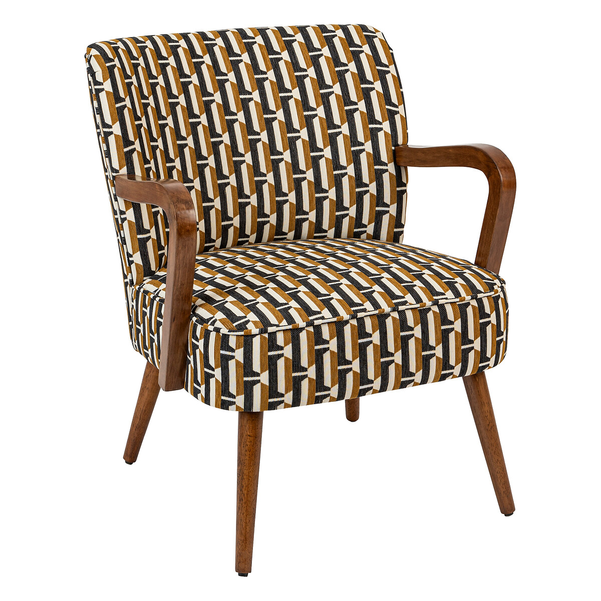 Armchair "Chiara" Beige and Black
