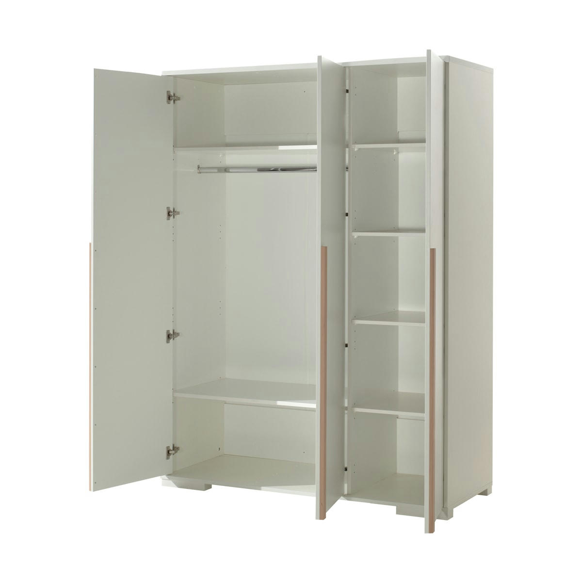 LONDON - Armoire 3 portes blanc