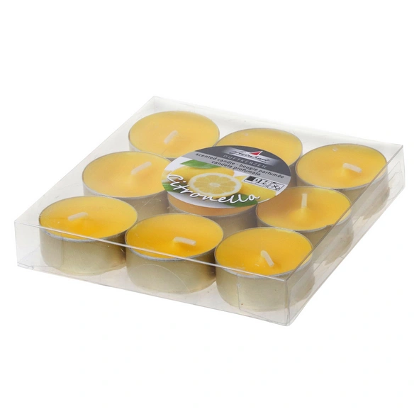 Duftkerze, gelb, Duft: Citronella