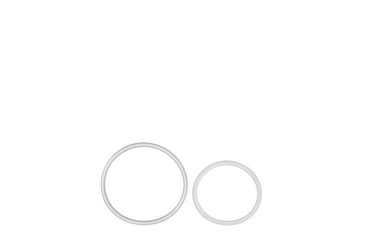 set afdichtring reisbeker/isoleerbeker ellipse 2 stuks