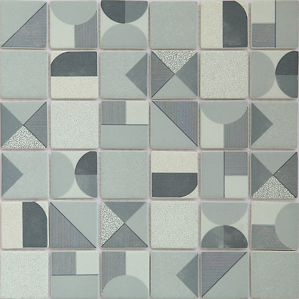 Mosaïque 30 x 30 cm Seventies bleu GoodHome