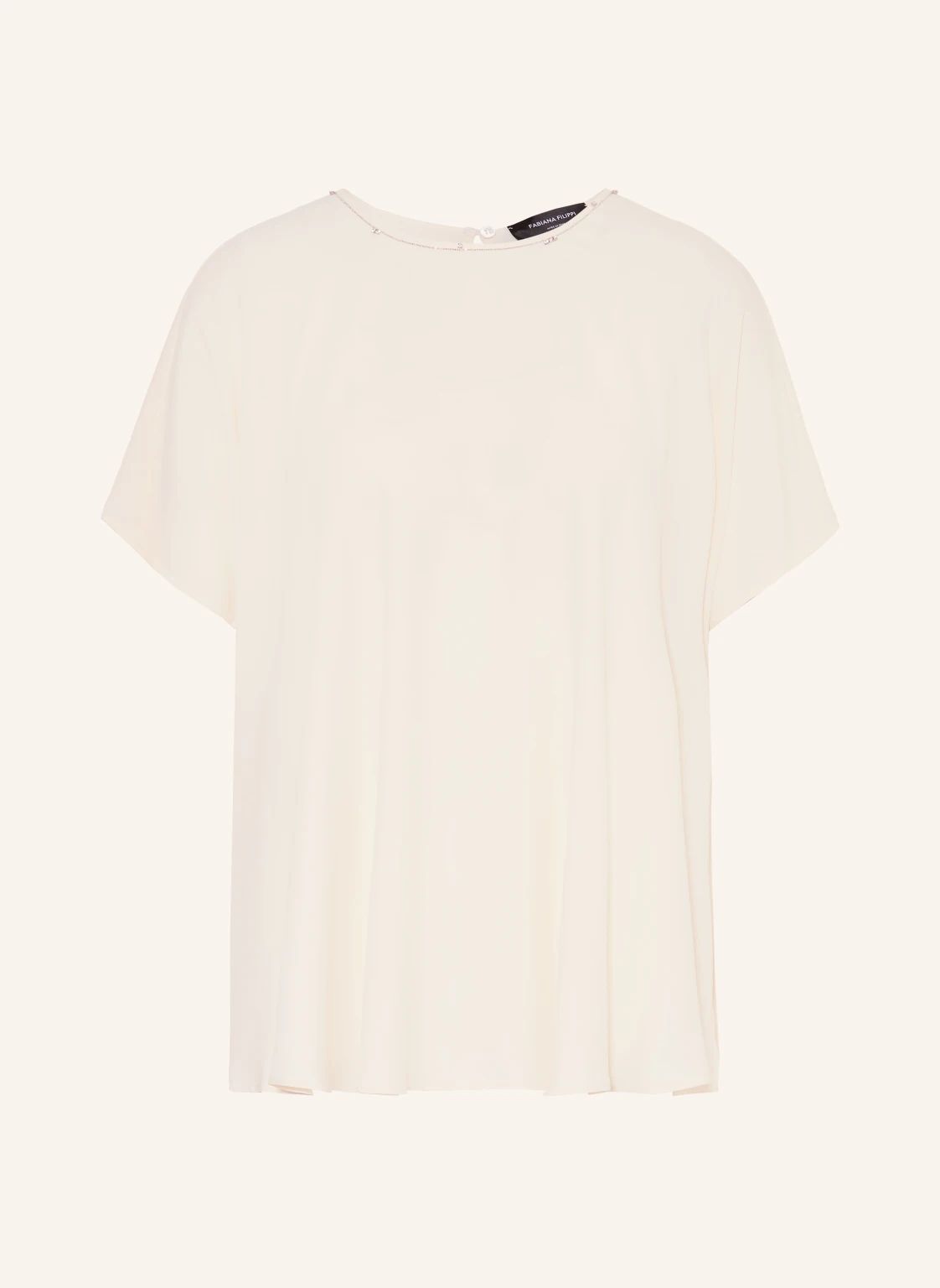 FABIANA FILIPPI Blusenshirt mit Schmucksteinen und Seide