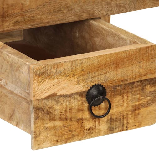 NNEVL Desk with 2 Drawers 110x50x77 cm Solid Mango Wood