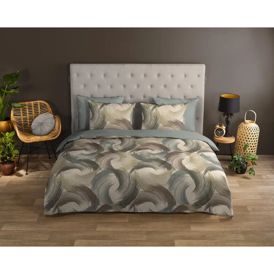 Good Morning Gaston Dekbedovertrek Groen-Lits-jumeaux (240 x 200/220 cm)