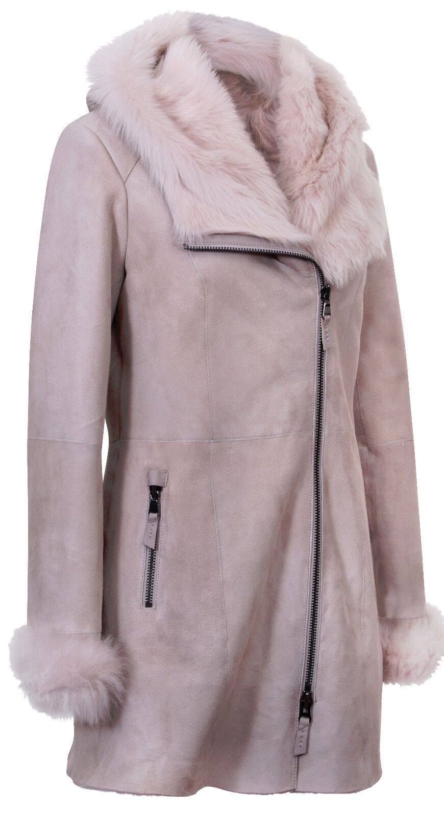 Infinity Leather Suede Merino Sheepskin Coat-Samara