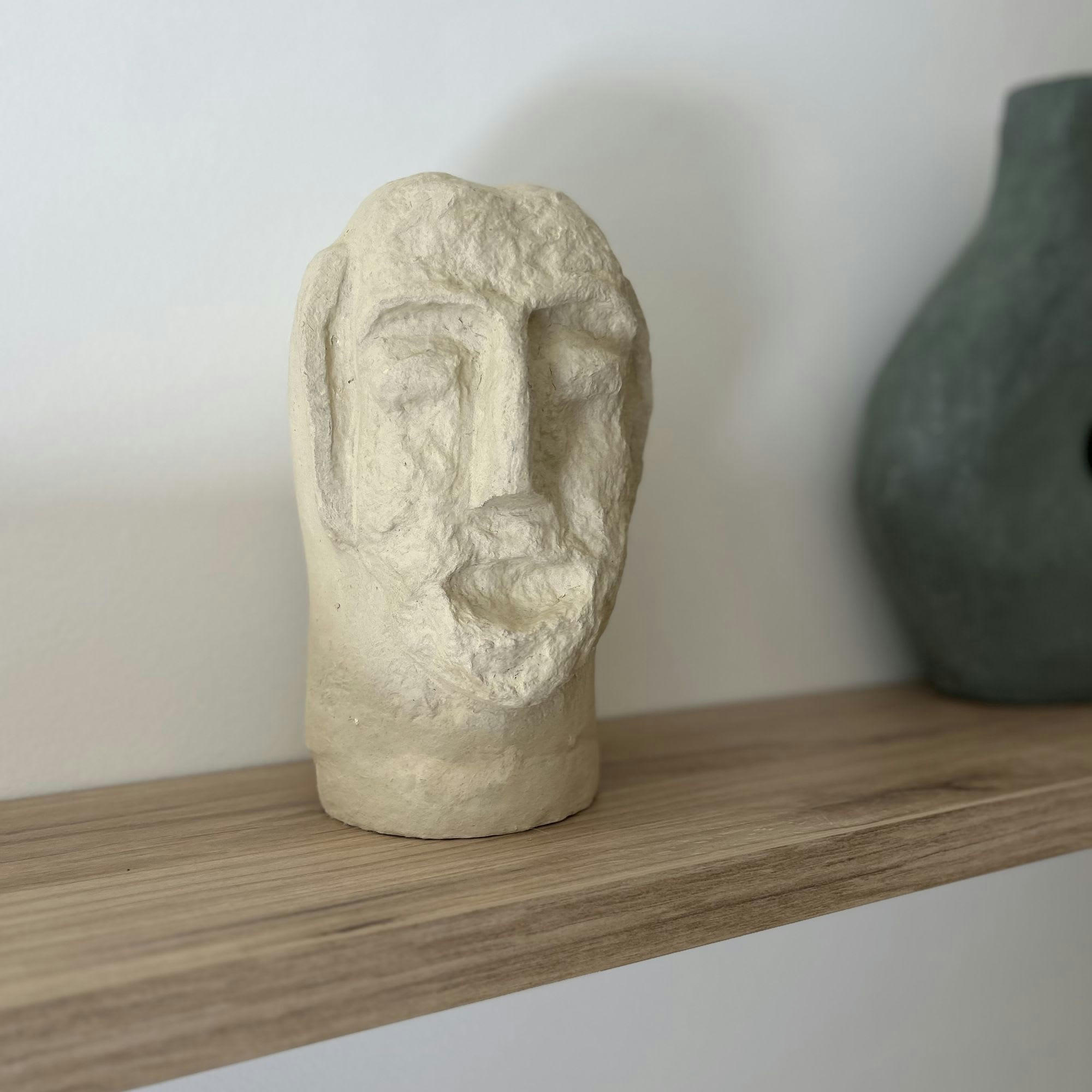 ZEPHIR - Visage décoratif en papier maché