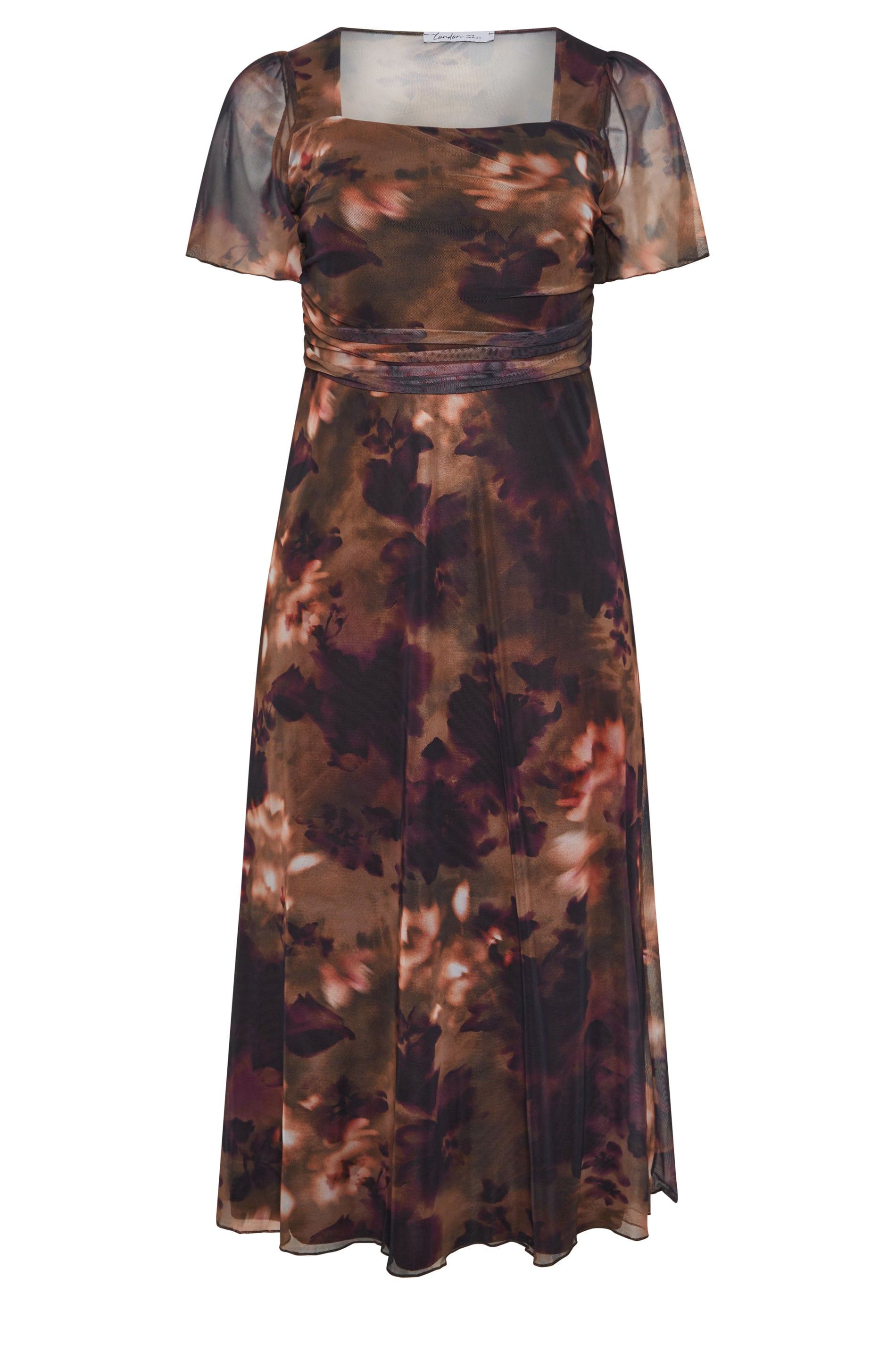 Yours Floral Square Neck Maxi Dress