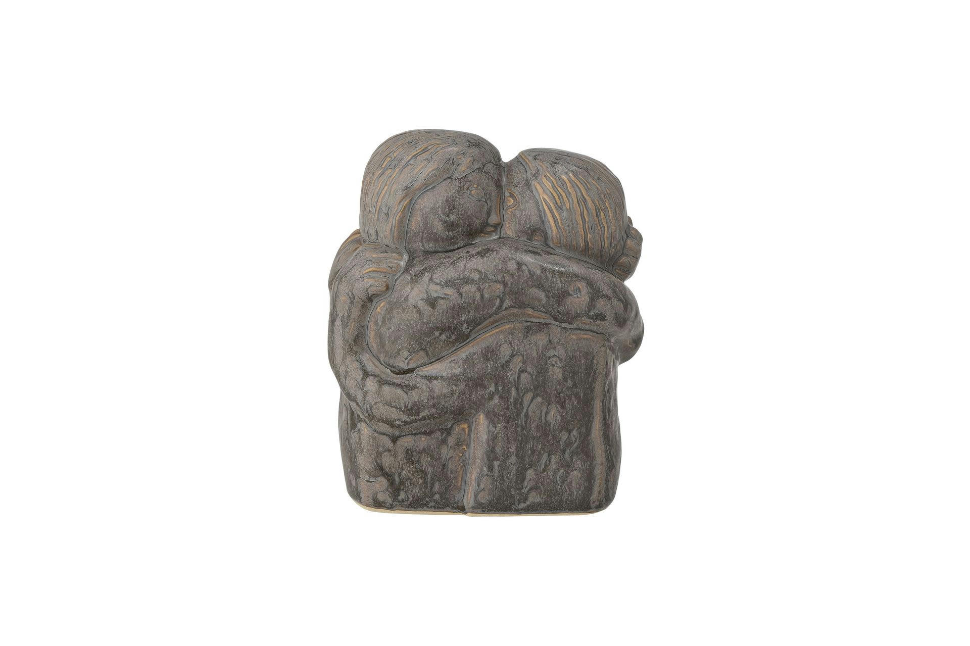 TILLEY - Objet décoratif en grès gris H14