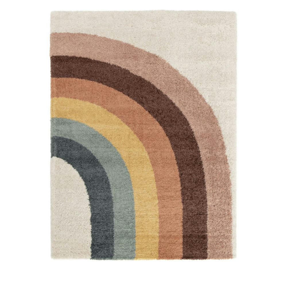 LEELOO - Tapis contemporain à motif géométrique multicolore 160x230 cm