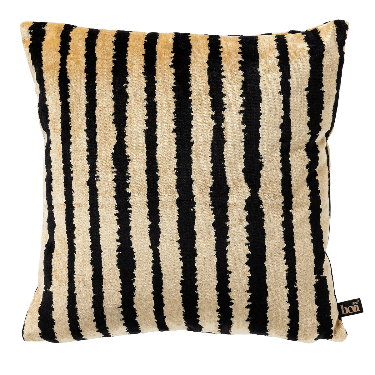 LORENZO | sierkussen 45x45 cm | Raven | zwart | multicolor | Hoii | met duurzame kussenvulling