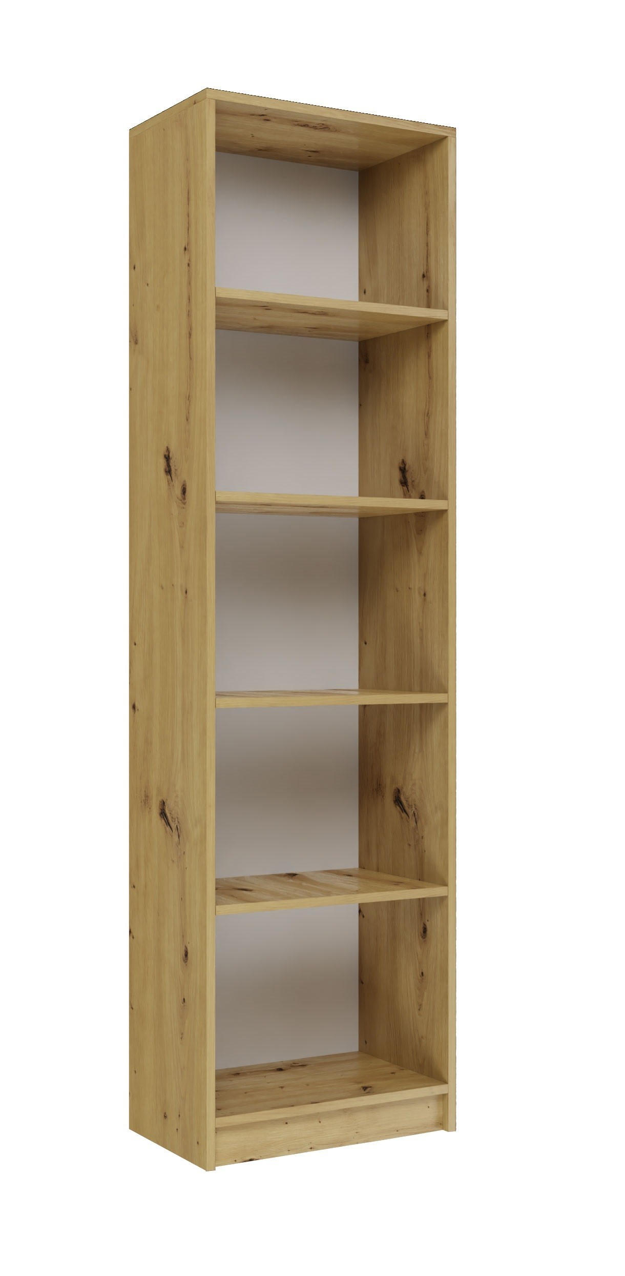 Regał R50 50cm na książki segregatory - Dąb Artisan