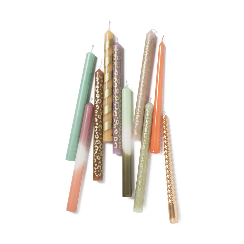 Dinerkaars marble - groen/blauw - &Oslash;2.15x25 cm