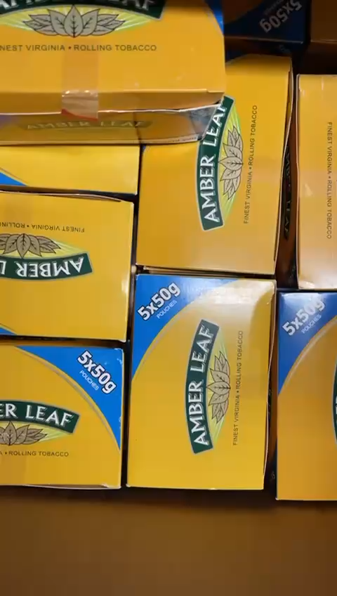 (New Arrive)Amber Leaf Hand Rolling Tobacco (Original) 50Gx5 Packs