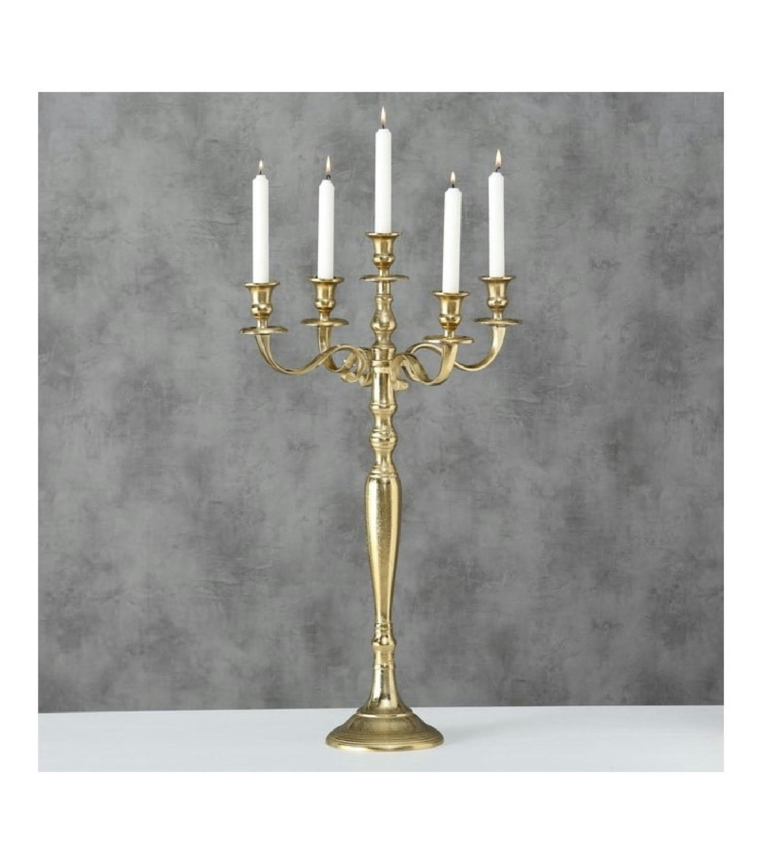 VICTORIA - Chandelier baroque doré H77cm