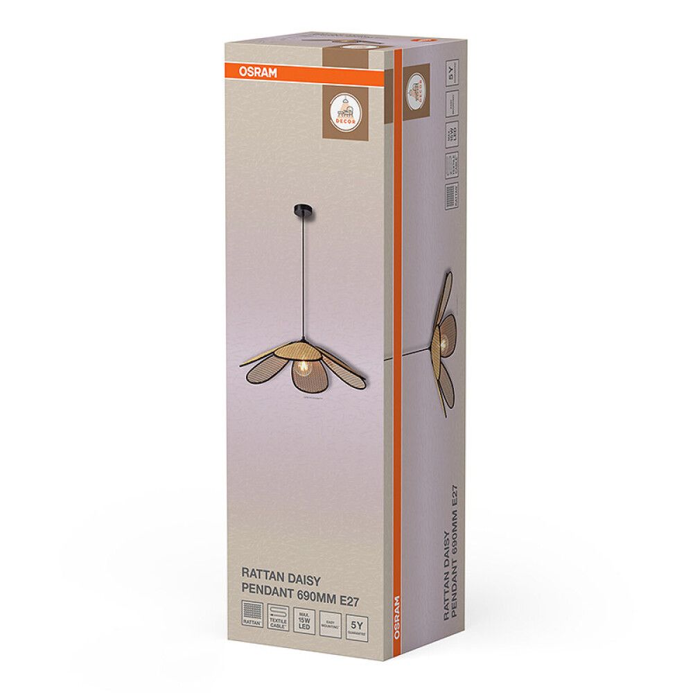 PENDELLAMPE OSRAM DAISY 69CM ROTTING