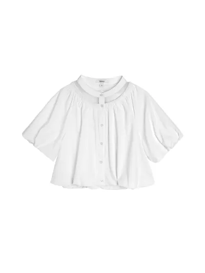 Patchwork Puff Shirt - 26SDT079C