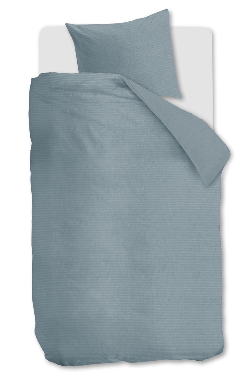 Beddinghouse Summer dekbedovertrek - Effen - Eenpersoons - 140x200/220 - Blue Grey