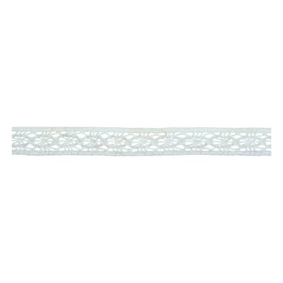 White Crochet Lace Cotton Ribbon 12mm x 5m