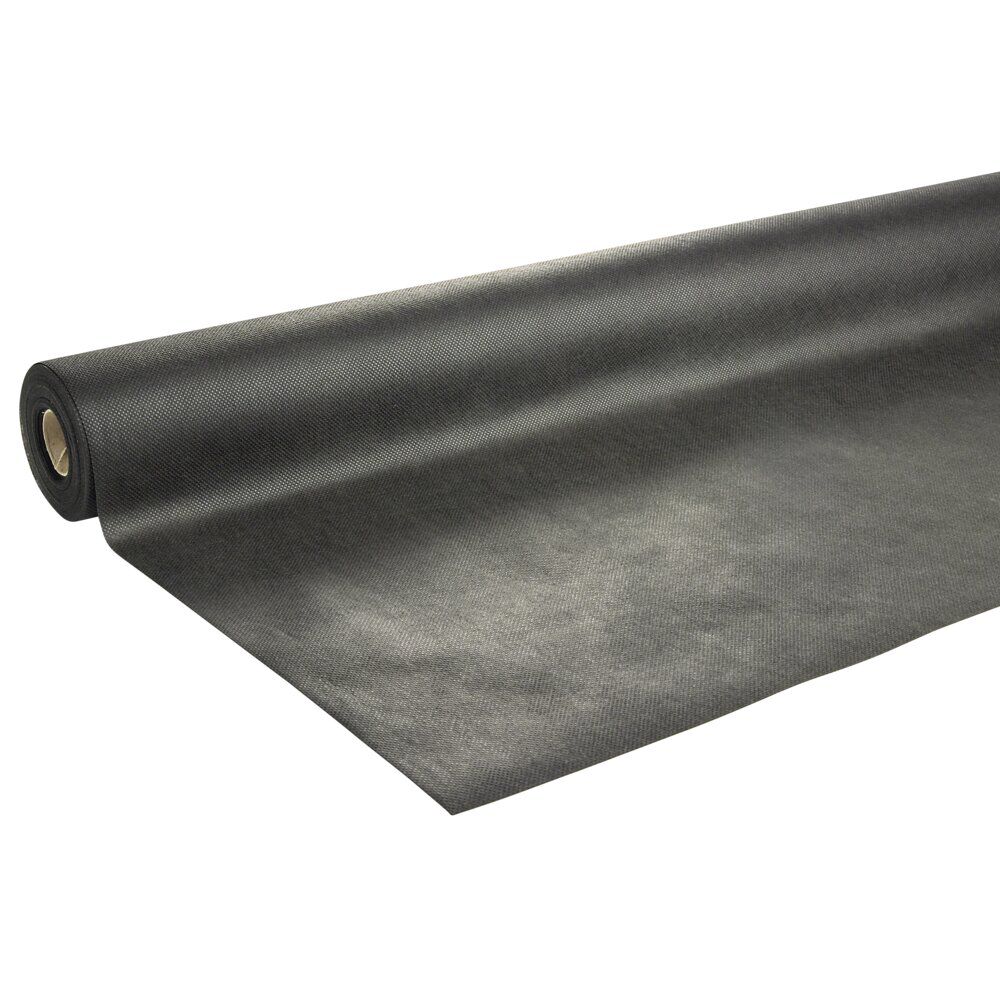 Nappe indéchirable tissu synthétique spunbond noir 1,2x15m