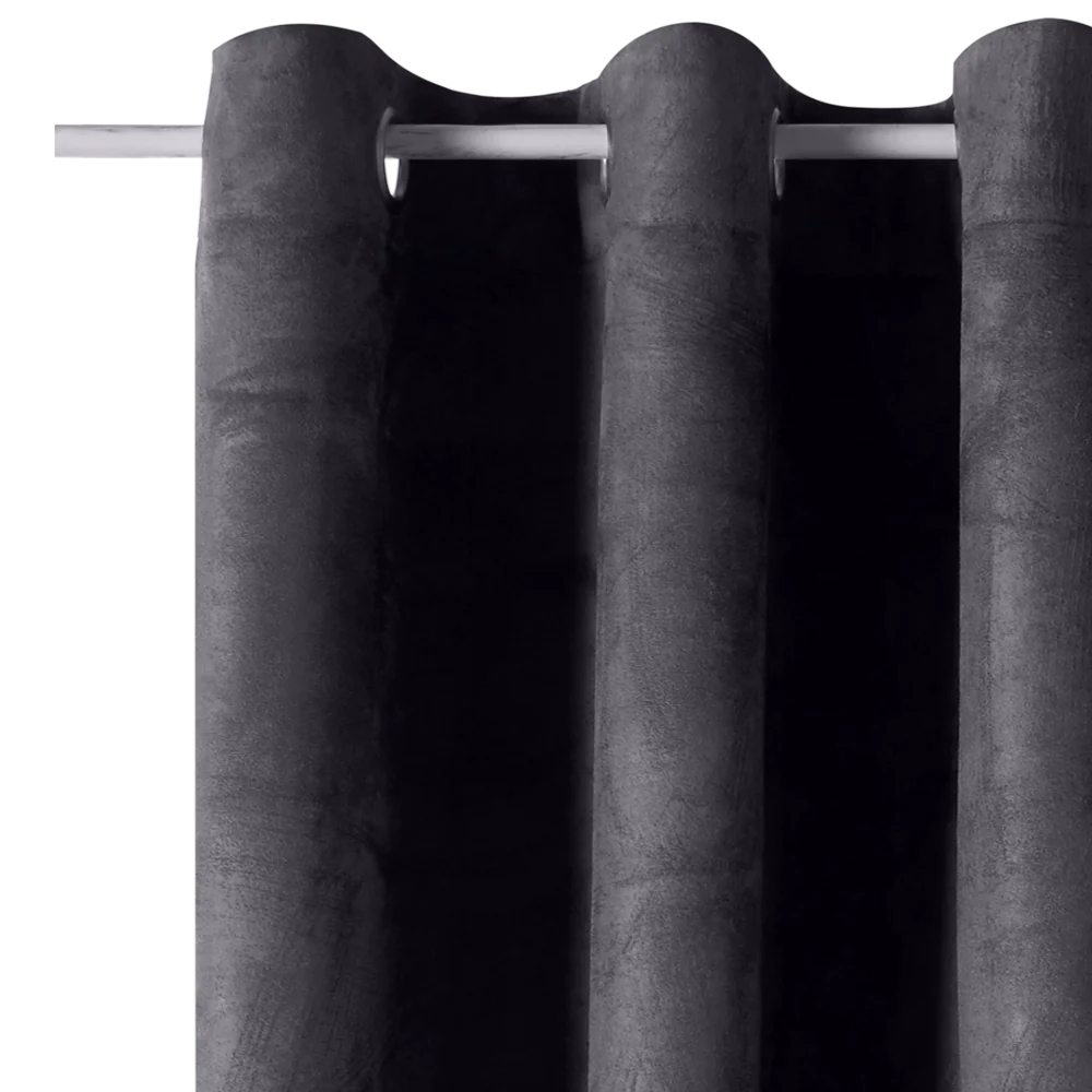 4MURS Rideau VELVET coloris gris anthracite 140 x 260 cm