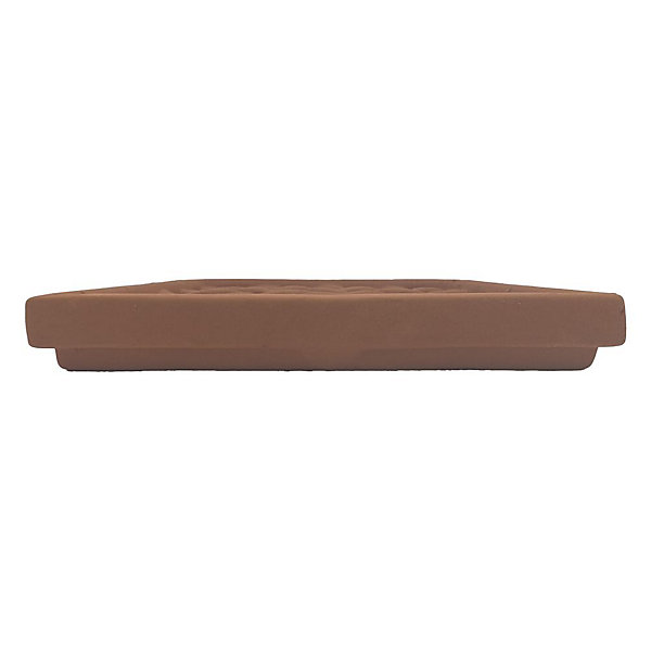 Grille d aération rectangulaire terre cuite - 24x25 cm (Rouge)