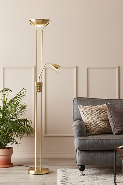 Lampadaire, GU10   R7S, 35W max, IP20, laiton - Markslöjd - Detroit