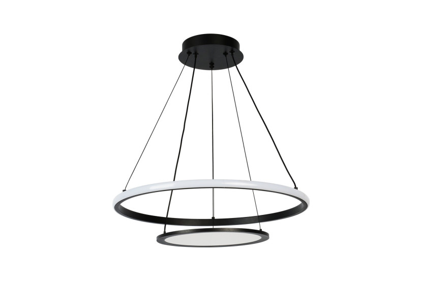 Lampa wisząca JASERO czarno-biała LED 2x42W Odcienie bieli 2260lm Rabalux