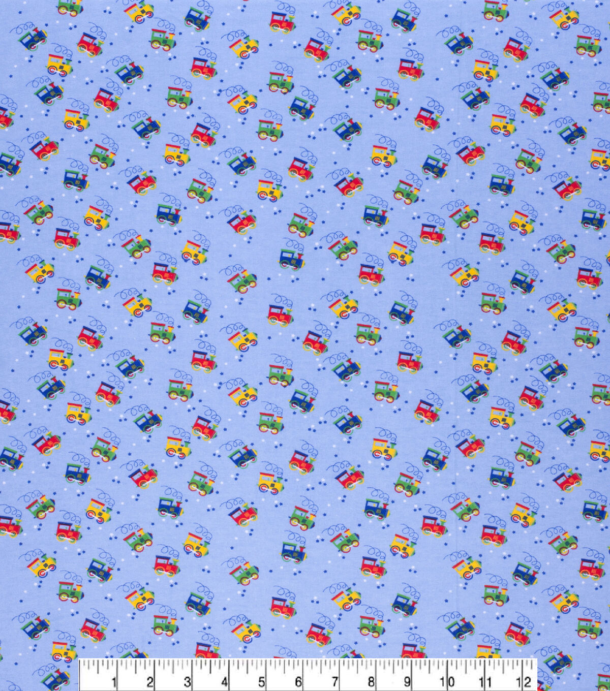 Choo Choo Train Super Snuggle Flannel Fabric