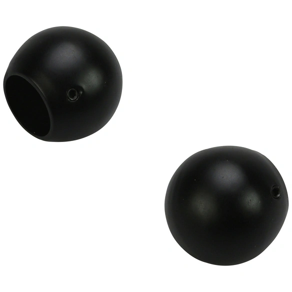 Endstück, Blues, Kugel, 20 mm, Schwarz