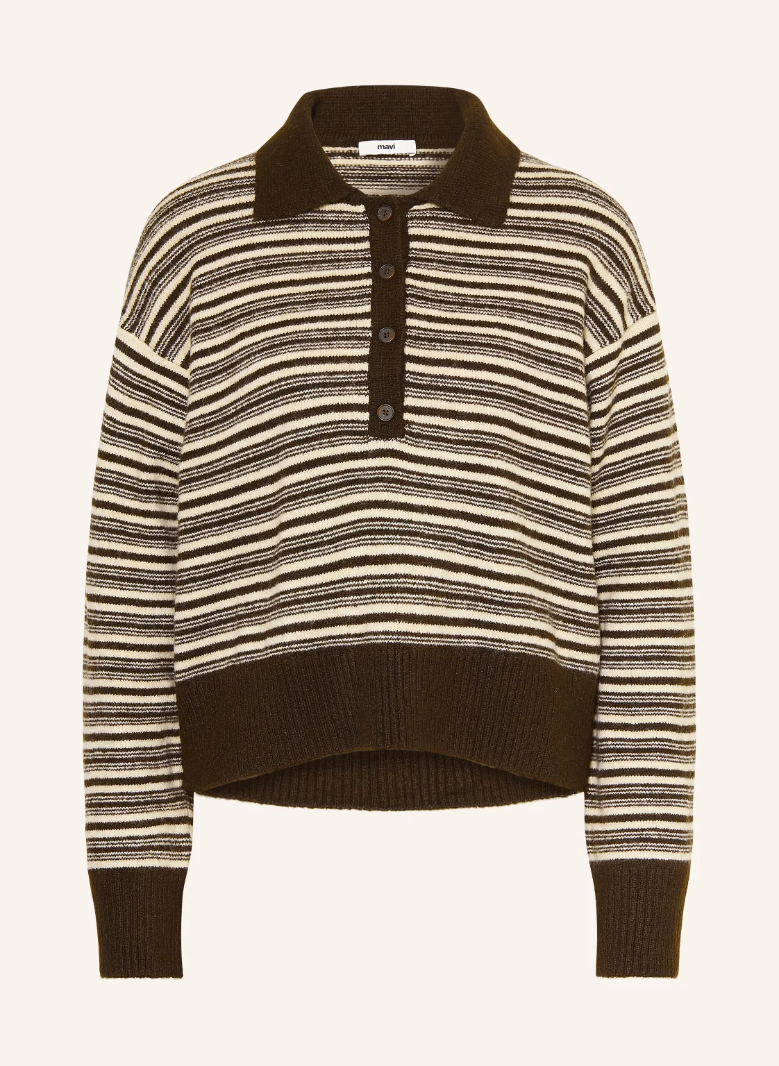 mavi Strick-Poloshirt