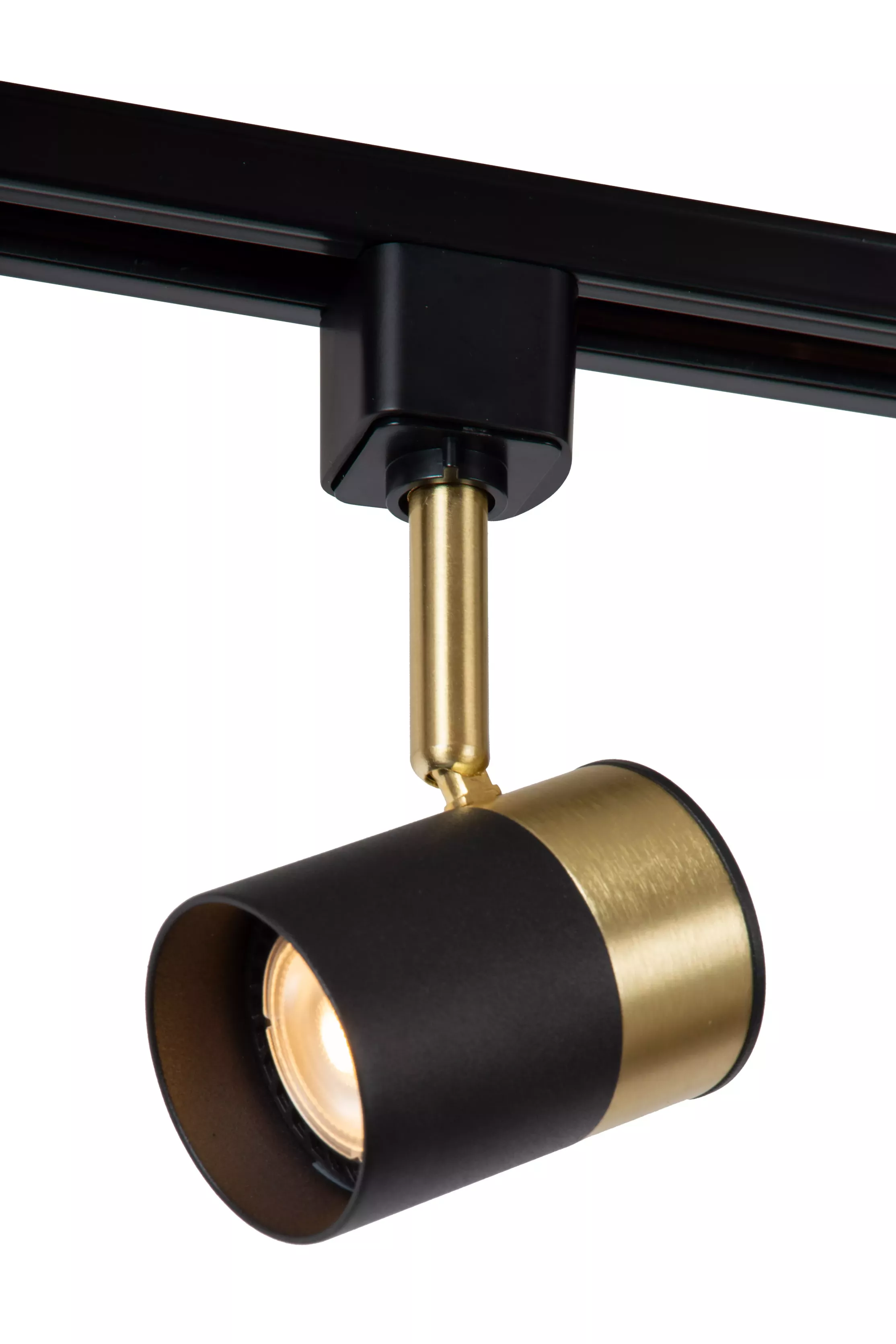 Spot okrągły czarno-złoty Track 1xGU10x5W wym:12,5x5,6x5,6cm IP20 Lucide