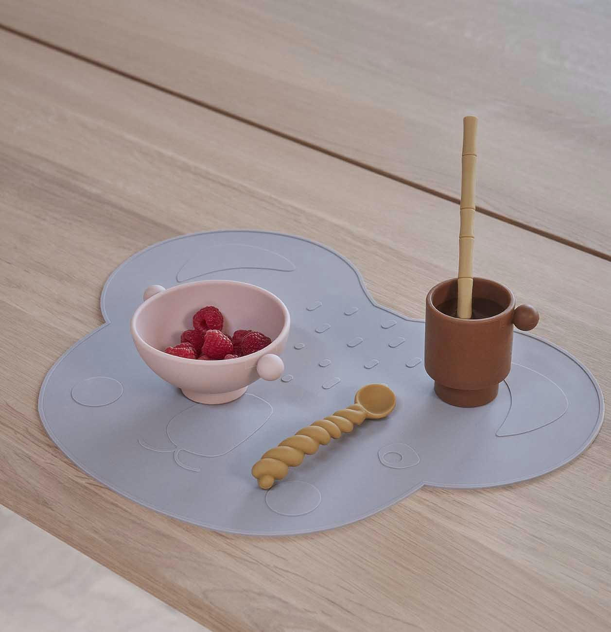 KOALA - Sets de table gris en silicone H33,3x42,1x0,2cm