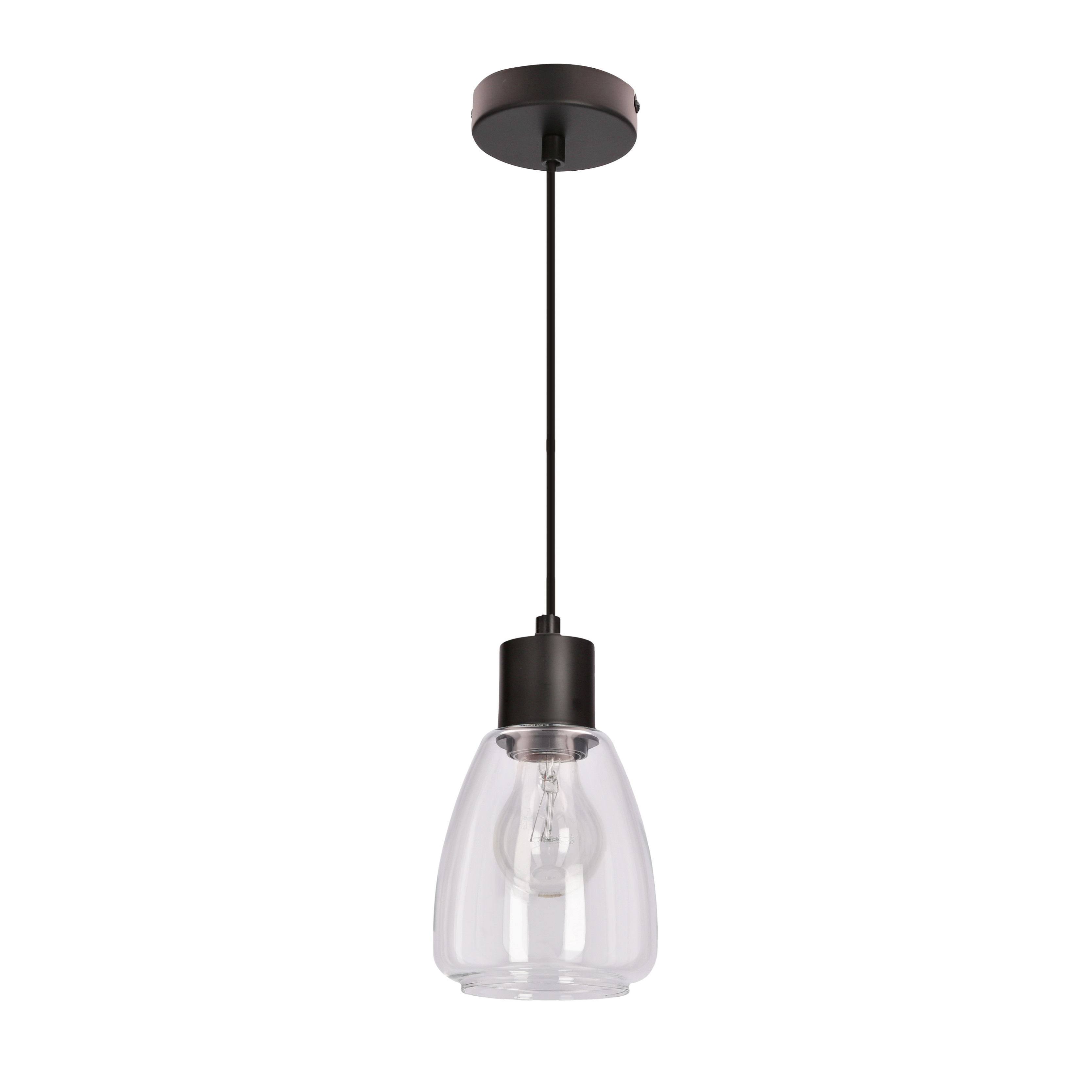 Lampa wisząca czarna MOLDO 1xE27x40W wym: 120x12x12 cm Candellux
