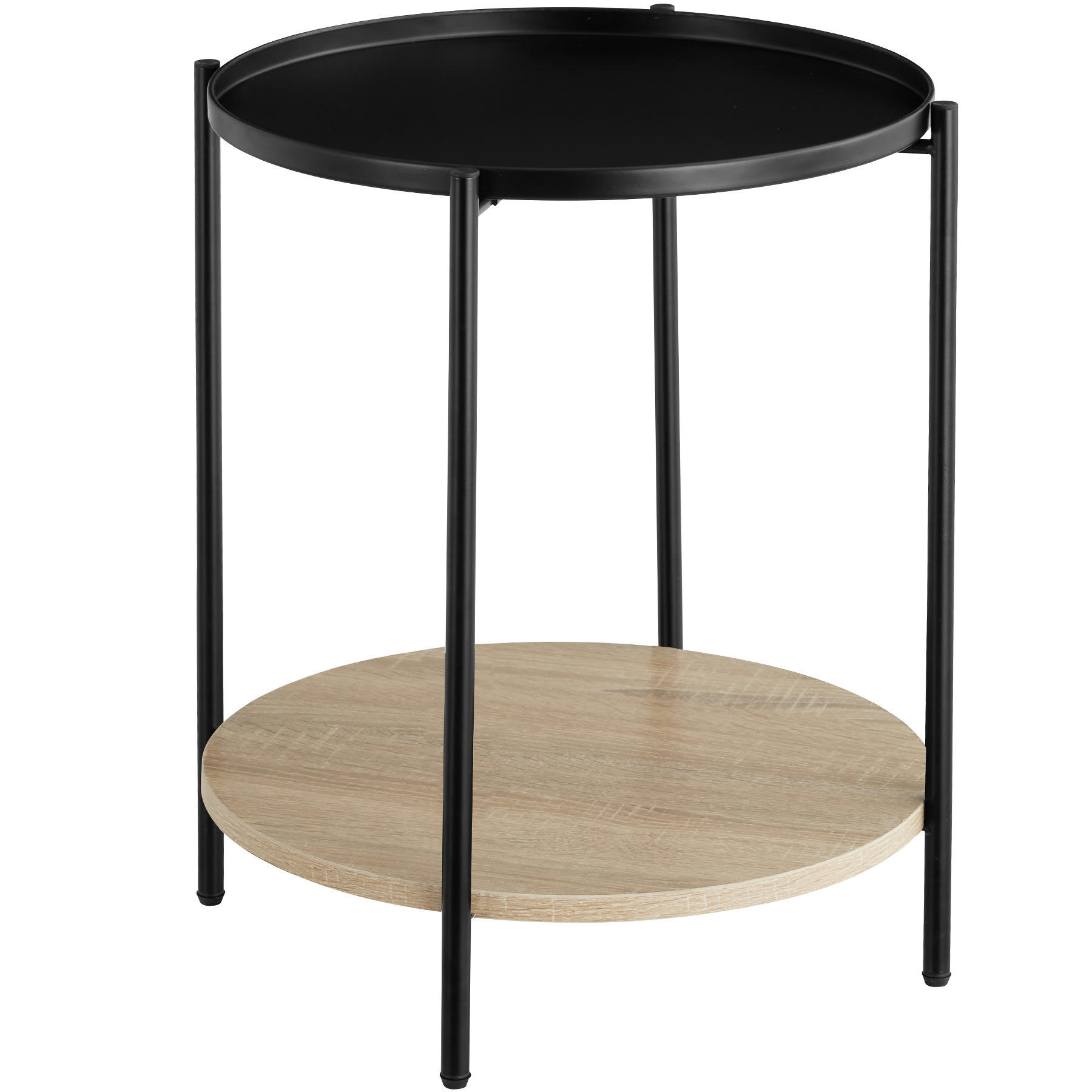 - Table d'appoint Style industriel Bois clair industriel, Chêne Sonoma