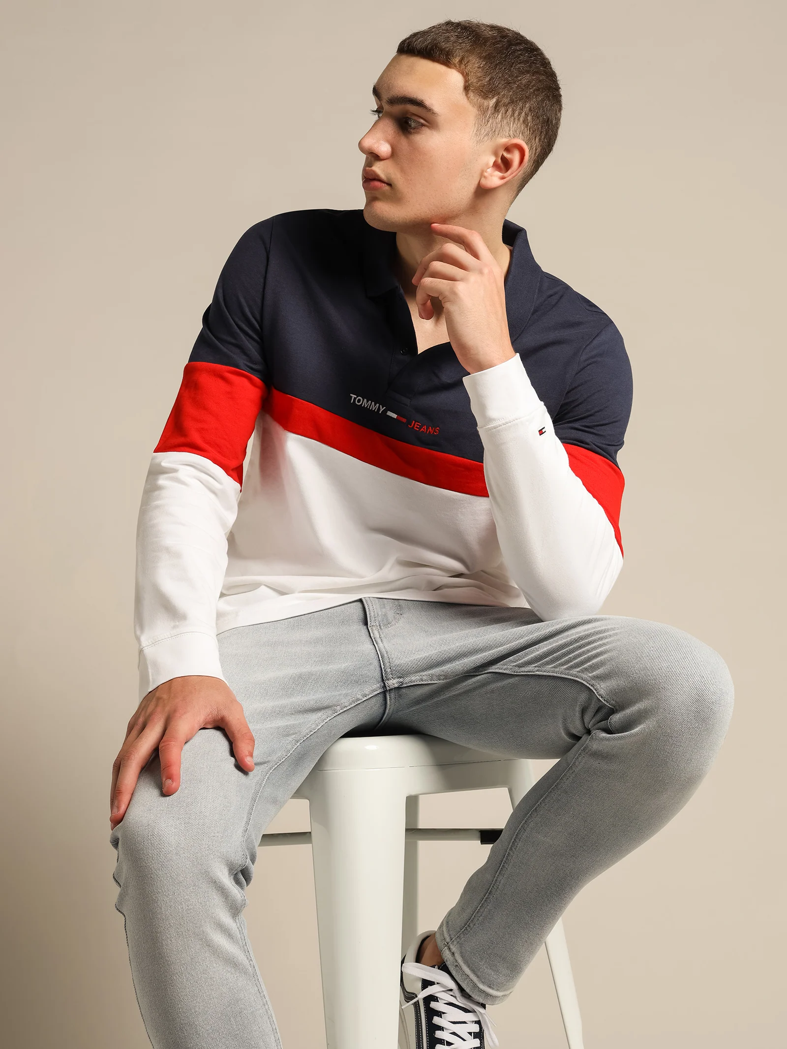 Colorblock Polo Shirt