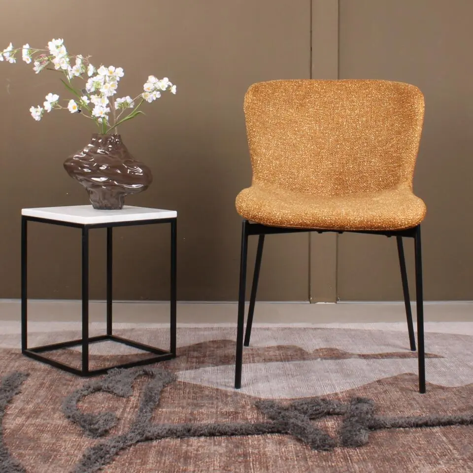 DS4U - Vera eetkamerstoel stof - mosterdgeel