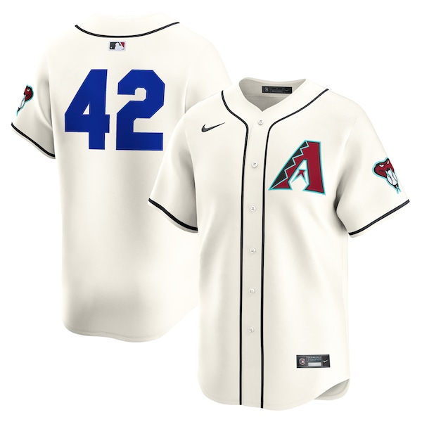 Arizona Diamondbacks Nike Home 2025 Jackie Robinson Day Limited Jersey – Cream