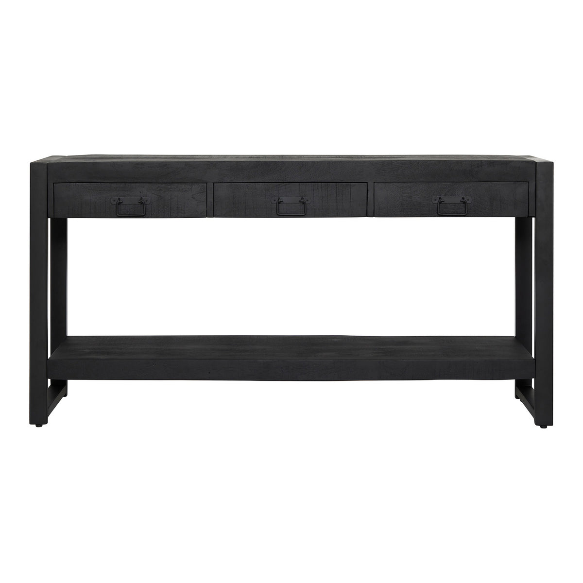 StarFurn Sidetable Boaz - Zwart Hout - 150x35x76cm