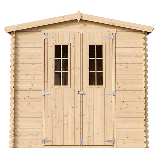 Abri de jardin en bois AVEC SOL TRAITé - I236xL226xH218 cm/ 4.33 - M369C M369G - Timbela
