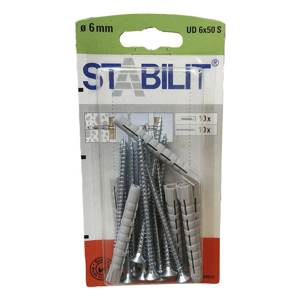 UNIVERSALPLUGG STABILIT 6X50MM 10STK
