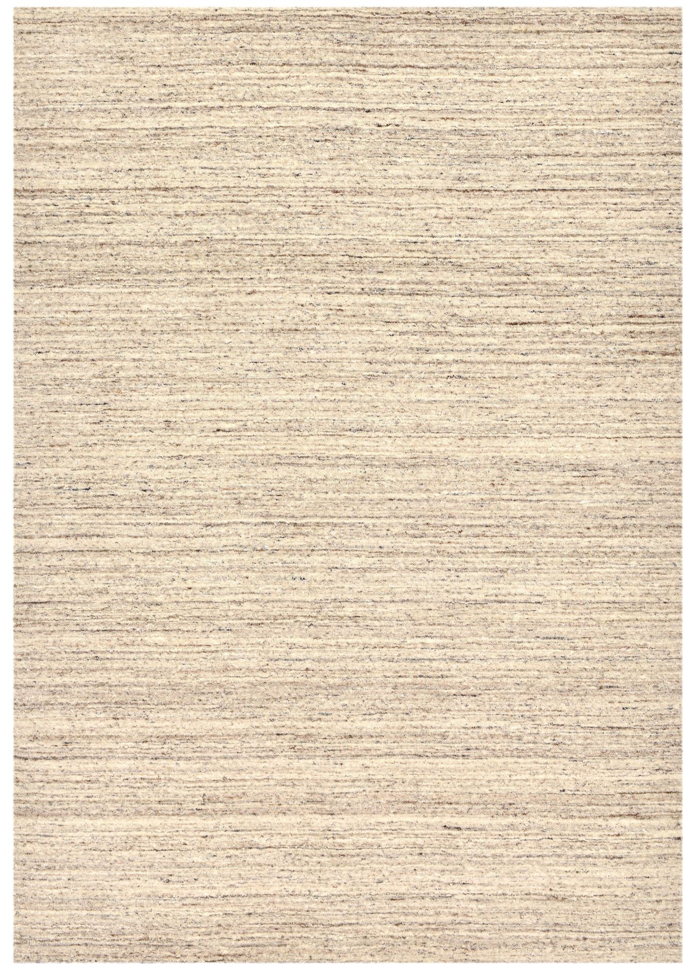 Theko Handgeweven wollen tapijt Pure 170x240 cm - Beige