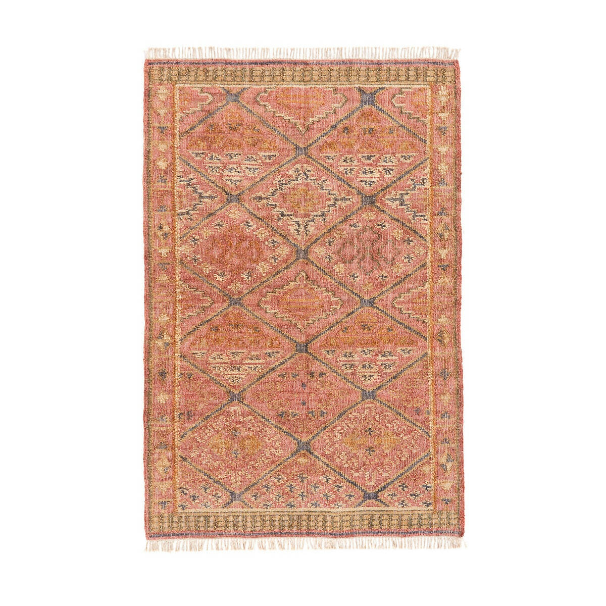 Tapis kilim jute et coton, Saliha