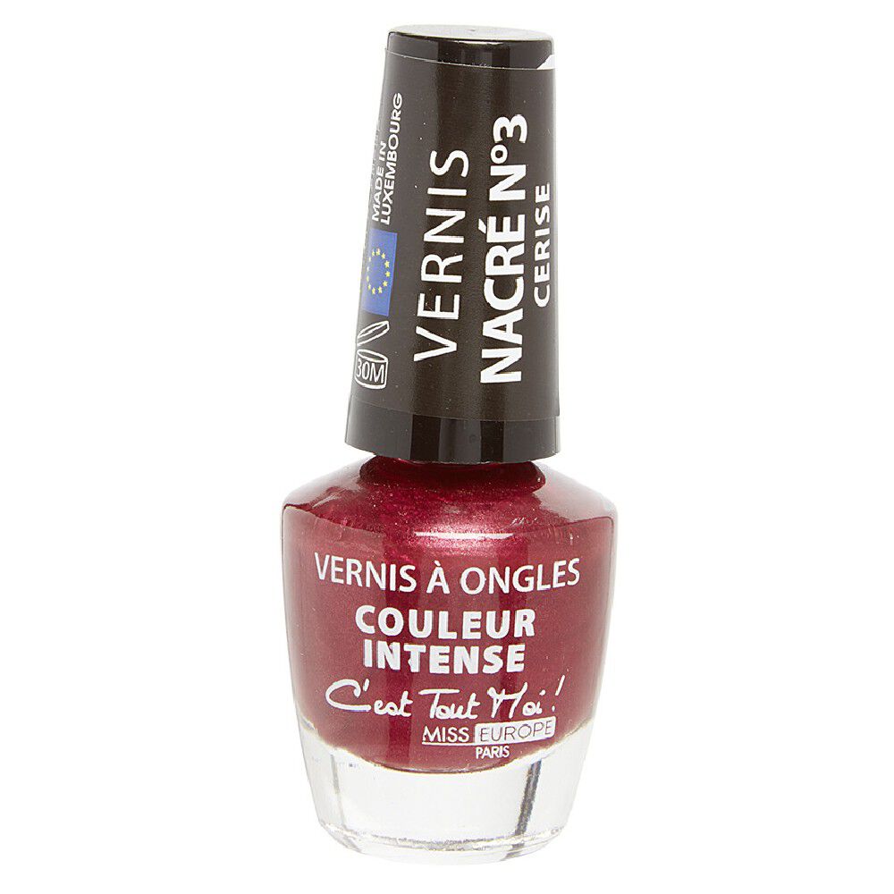 Vernis à ongles nacré cerise n°03